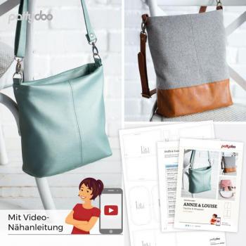 Schnittmuster Annie & Louise Tasche und Shopper by pattydoo